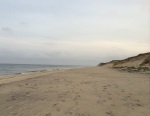 Atlantic Ocean shoreline at Marconi Beach, Cape Cod.